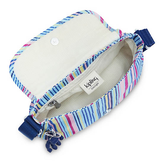 Kipling Sabian Classic Printed Crossbody Mini Táska Kék | HU 1340PJ